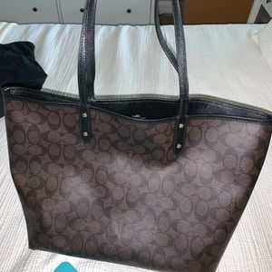 Coach Dark Brown Tote Purse